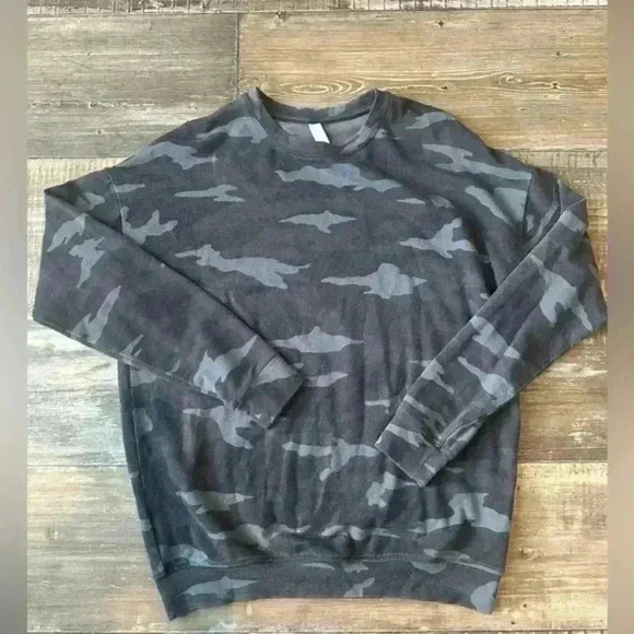 Athleta studio to street camo sweatshirt XS - Picture 1 of 3